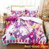 Muse Dash Bedding Set Single Twin Full Queen King Size Bed Set Adult Kid Bedroom Duvetcover Sets Anime parure de lit Bed