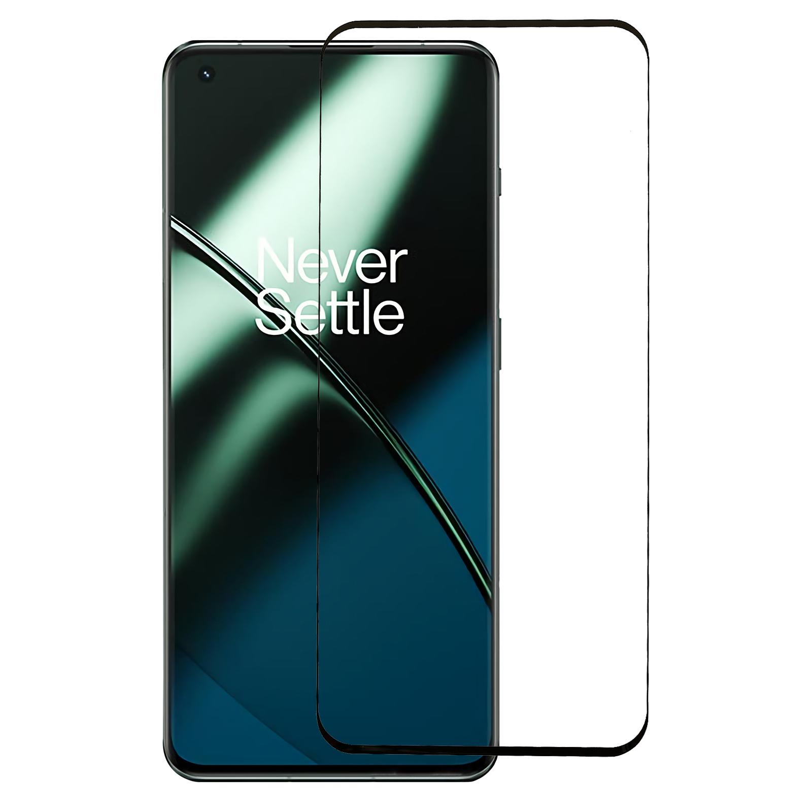 

3D Вигнута Плівка із Загартованого Скла для OnePlus 11 5G, Повне Покриття з Бічним Клеєм, HD Захисна Плівка на Екран проти Вибуху Type A