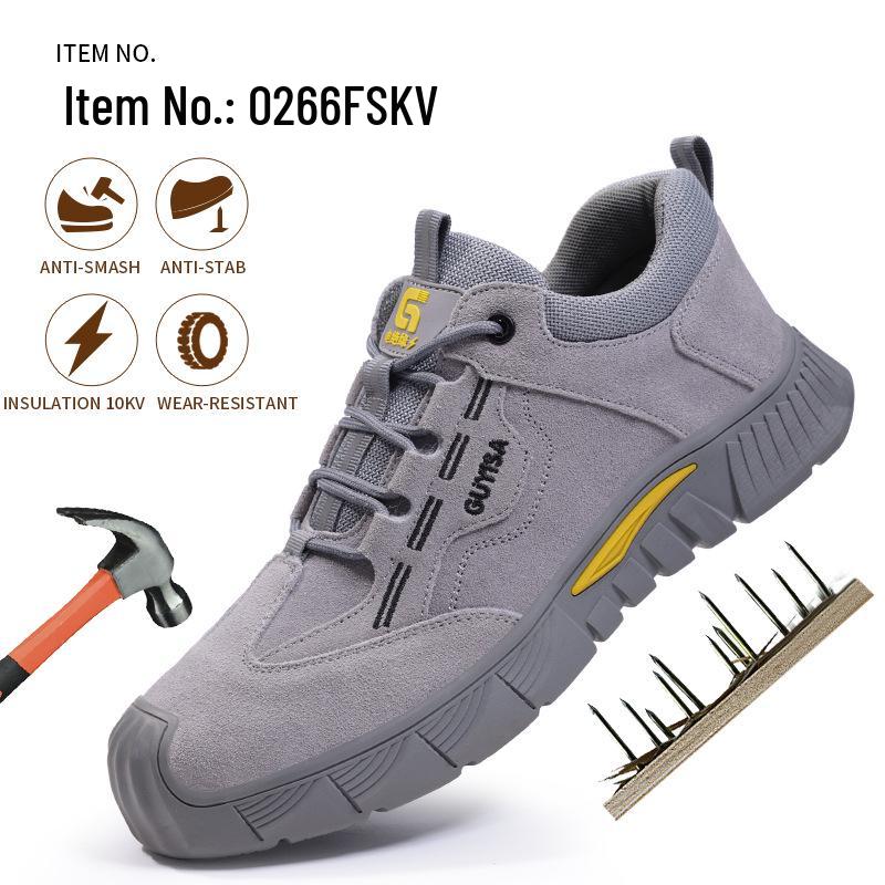 Men's 10KV Insulated Safety Shoes: Anti-Smash, Anti-Puncture, Wear-Resistant for Construction and Electricians