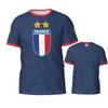 France Flag Badge 3D Printed T-shirts Fashion Graphic T Shirts French Football Summer Tops Breathable Sports Tees