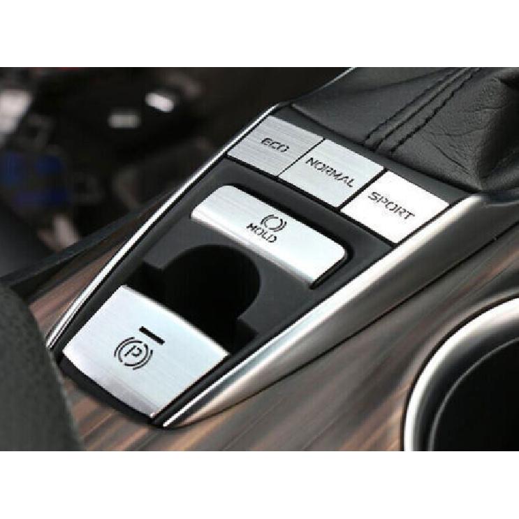 5PC Silver For Toyota Camry Alloy Center Console Button Switch Sticker 2018-