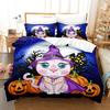 Pumpkin Duvet Cover Pillowcase Two- or Three-piece Bedding Set Boys Girls Comforter Sets Halloween Gifts