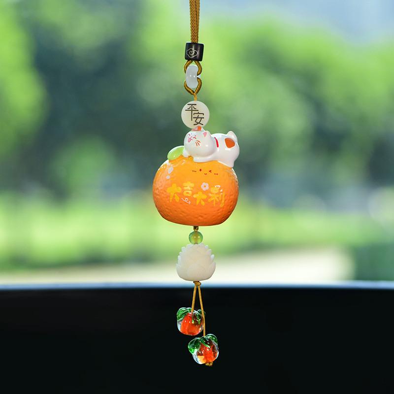 Car Interior Decoration Fruit Shaped Resin Traditional Lucky Charm For Vehicle Accessories
