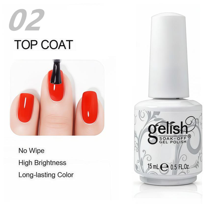 Gelish Nail Polish Set: Gel Polish, Nail Art, Press-on Nails, Base & Top Coat