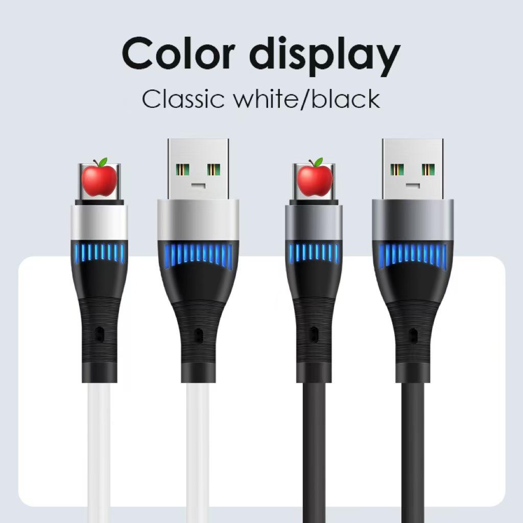 Fast-Charging Glow USB Cable for Apple, Android, and Type-C Devices