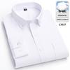 New 100% Cotton Oxford Mens Striped Plaid Shirts Long sleeve Male Business Casual High Quality Formal Shirt For Men Social Shirt