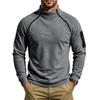 Men Fleece Casual Sweatshirt Half High Collar Long Sleeve Pullover Tops Arm Zipper Pocket Trend Loose Warm Outdoor Sport Men's Hoodie