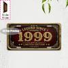 Vintage City Scenery Year Letter Slogan License Plate Metal Tin Sign Retro Wall Decor For Bar Cafe Home Garden