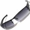 [FashionBerry] Gunmetal X Smoke HF Sunglasses, Non-prescription, Fashion Glasses, Stylish Eyewear, Tough, Intimidating, Gangster, Rebel, Men's,