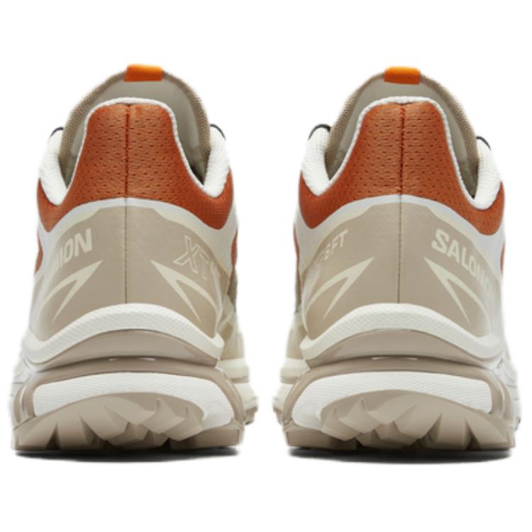 SALOMON XT-6 FT Sapatos de Corrida Confortáveis Versáteis Respiráveis de Cano Baixo Unissex tênis Branco Castanho 477744