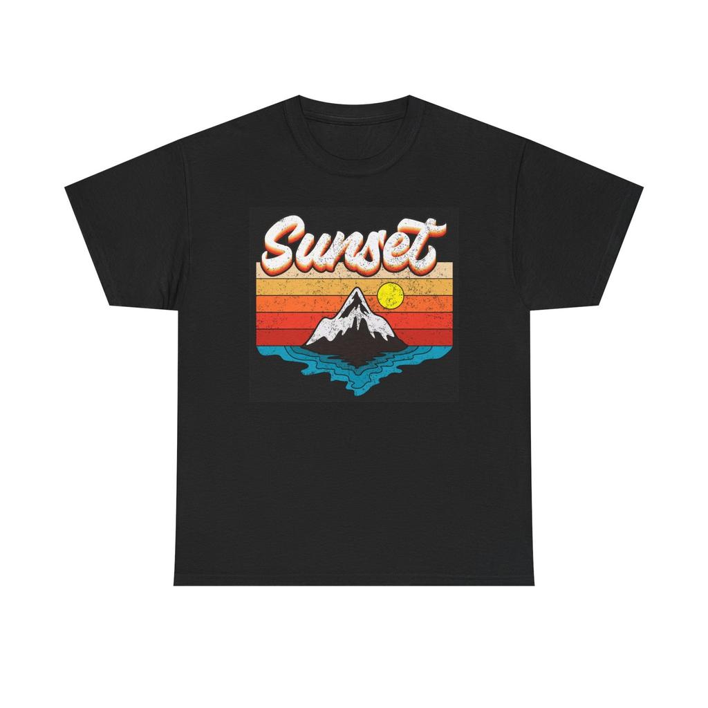 Sunset Graphic T Shirt Brand New Cotton Tee