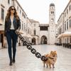 Plastic Simulated Giant Chain Pet Leash Creative Dog Traction Rope  Halloween Props