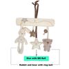Stroller Toys Baby Hanging Rattle Toys Soft Baby Music Plush Activity Crib Mobie Rabbit Star Shape for Toddlers Baby  Boys Girls