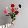 Artificial Moisturizing 2Head Dahlia Real Touch Flowers Bridal Bouquet Wedding Decoration Party Floral Home Decor Dahlia