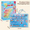 Transparent Dual-Tone Mini Keyboard Pendant 26-Key Keyboard Keychain  Bag Accessory