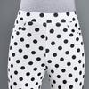 Polka Dot Print Elastic Waist Flare Bodycon Women's Long Pants - 2024 Summer Trendy New Arrivals