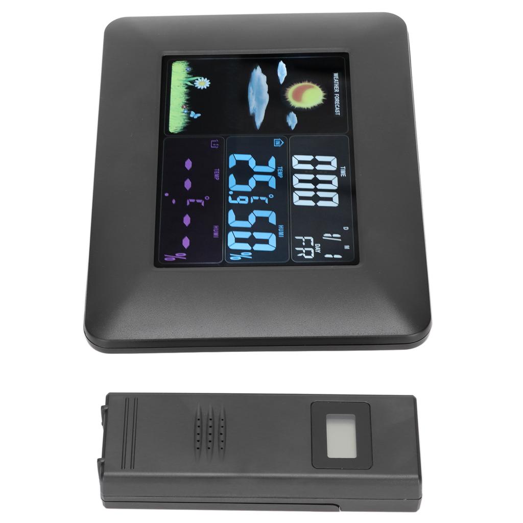 Cyfrowa Bezprzewodowa Stacja Pogodowa Termometr Wewnętrzny Zewnętrzny z Czujnikiem Temperatura Wilgotność