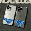Blue Leopard Bikini Transparent Phone Case For Iphone 17E 16 16E 15 14 13 12 11 Pro Max 14 Plus 17 Air Cute Soft Case Cover