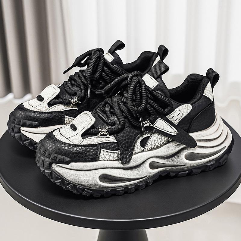 Casual Men'S Platform Sneakers Fashion Thick-Soled Man'S Shoes Designer High-End Cushioning Jogging Shoes Zapatillas Hombre