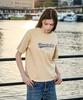 MINIMALPROJECT Washed Drawing Pigment Crop Short Sleeve T-Shirt Mst188C [Lightbeige]