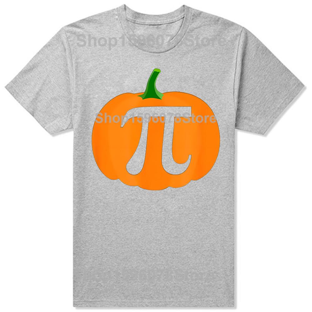 Pumpkin Pi Funny Halloween Thanksgiving Pie TShirt Summer Men Fashion T Shirts Cotton Short Sleeve Oversized Loose Tshirt Tops