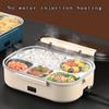50W Portable Keep Warm Lunch Box with Storage Bag Household Food Grade Stainless Steel  Insulation Bento Box 27.5*20.3*9cm