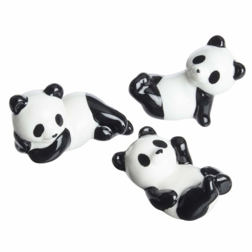 Sun Art Cute Tableware "Panda Everyday" Panda (Set of 3) Chopstick Rests SAN2021