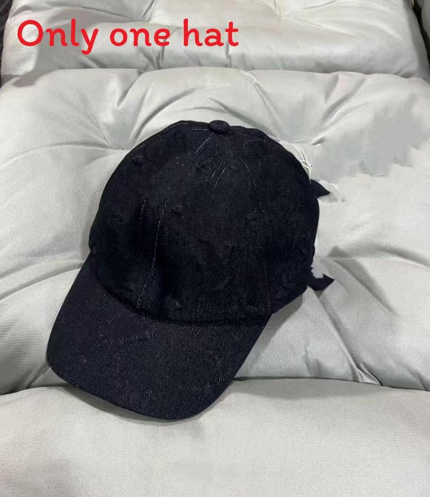 Denim Baseball Cap With Letter Print And Adjustable Fit For Casual Men Women
