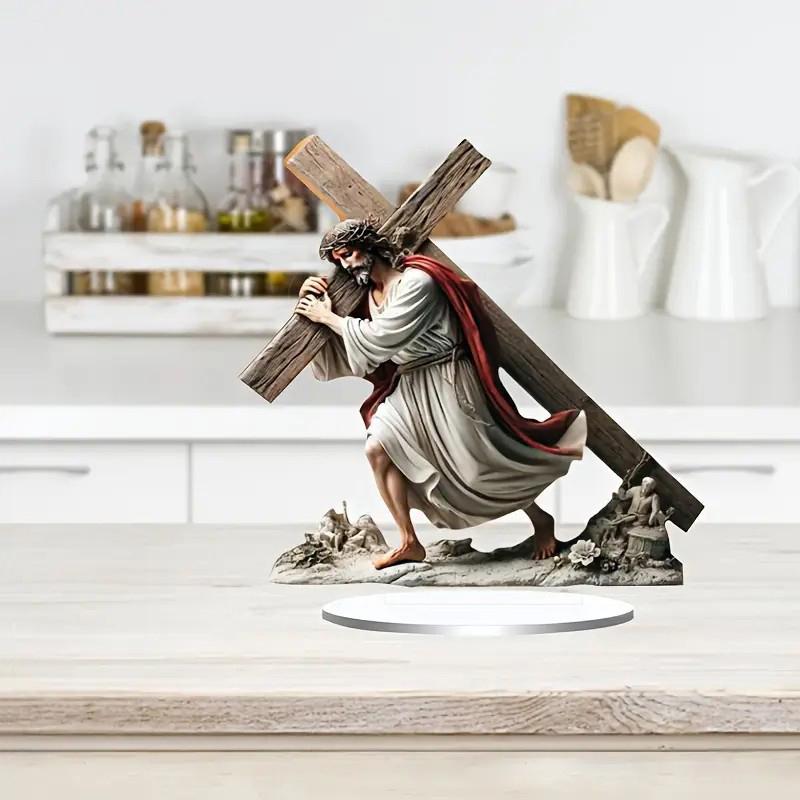 2026  Nativity Jesus Birth Scene Xmas Table Centerpiece Accessory 2D Flat Acrylic For Home Office Decoration Party Ornment