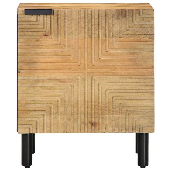 VidaXL Brown Bedside Table 40x33x46 Cm Solid Mango Wood, Bedside Cabinet, Bedroom Furniture, Table of 4017716