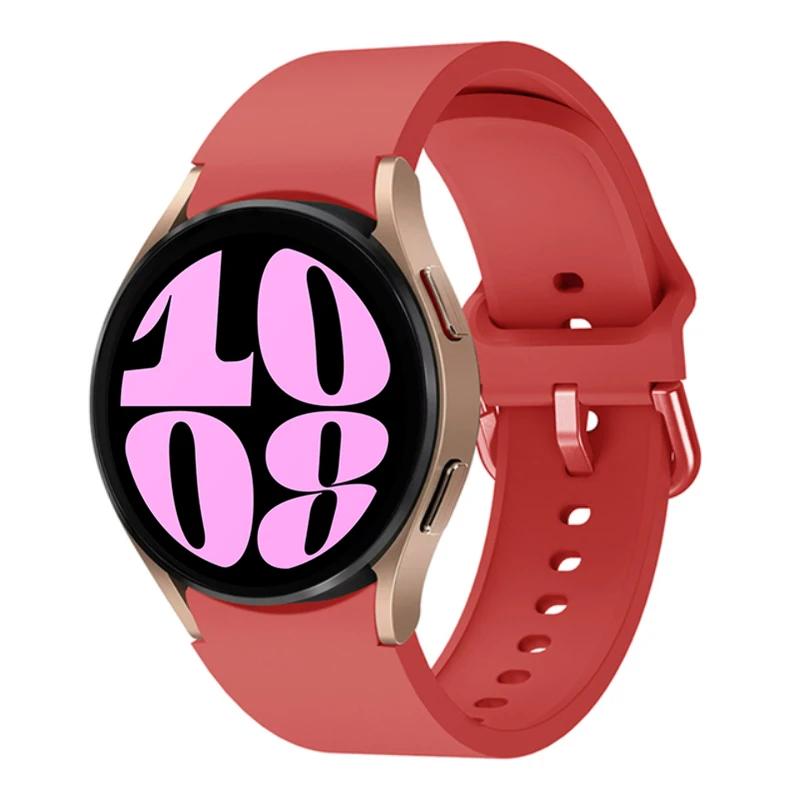 Silicone No Gaps Strap For Samsung Galaxy Watch 7/6/5/4 44mm 40mm 5Pro 45mm Bracelet Band Galaxy 6 Classic 47mm 43mm 46mm Correa