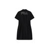 FILA Casual Loose Versatile Woven Shirt Dress Women Dresses Black F11W229323FBK