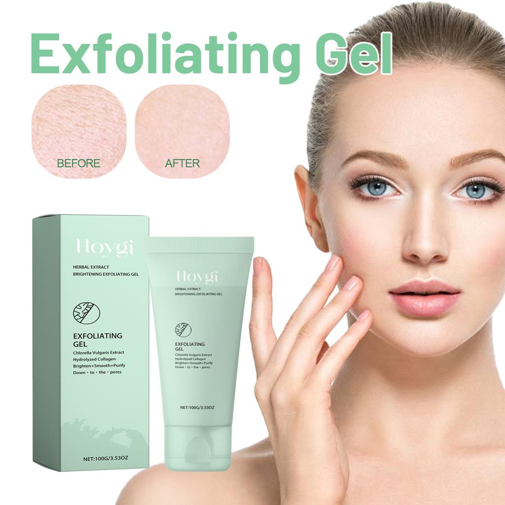 Herbal Exfoliating Gel Mildly Cleans Closed Mouth And Black Mouth, Shrinks Pores, Exfoliates And Brightens Skin Gel