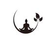 Fashion Yoga Lotus Pattern Wall Sticker Detachable Removable Carved Waterproof Decals For Smooth Interior Walls Window Mirror