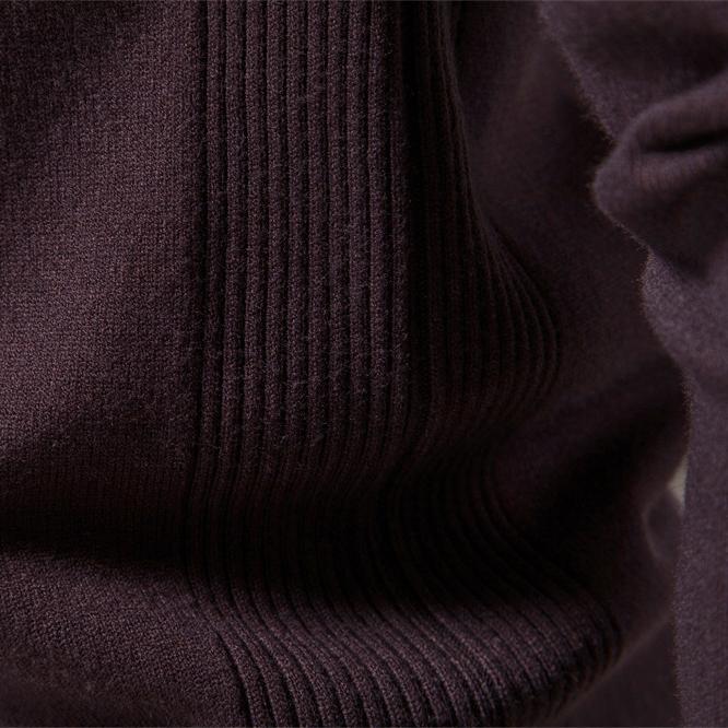 Autumn and Winter New Casual Men's Solid Color Pullover Sweater High Collar Men's Casual Knitwear