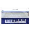Waterproof Mesh Zipper Pouch Document Storage Stationery Pouch Piano Pencil Cases  Office Home