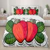 Watermelon Duvet Cover Set Fresh Fruit Pink Green Style Comforter Cover for Kids Girls Women Polyester Bedding Set King Size