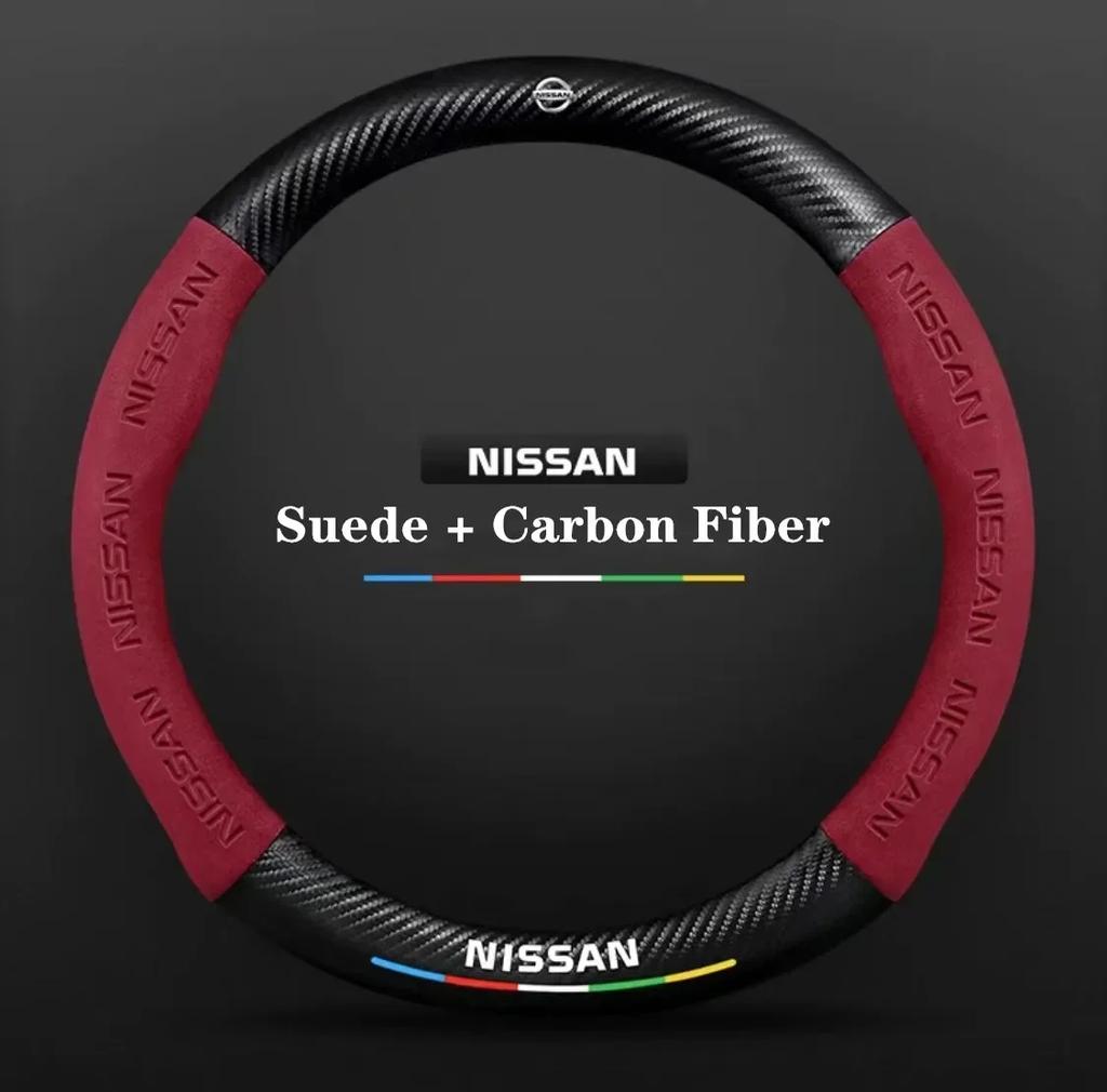 Car Steering Wheel Cover Nissan Qashqai Juke X-Trail Patrol Note Leaf Altima Maxima Micra Murano Rogue Pulsar Sentra Teana Tiida