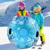 1Pc Inflatable Ski Ring Thicken Pvc Winter Snow Tube with Handle Durable Snow Sled Board Adult Children's Outdoor Skiing Ring