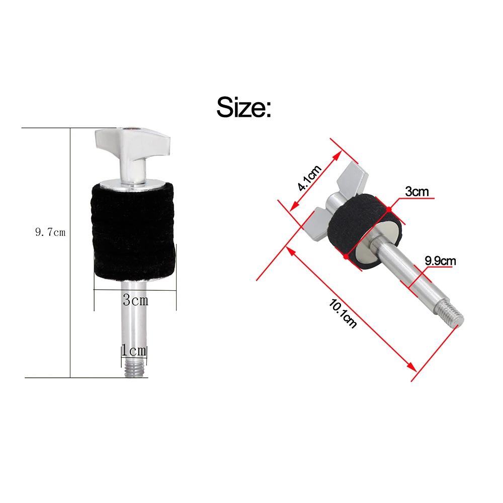 Cymbal Stacker Iron Plating Drum Hanging Screw Metal With Felt Washers Percussion Musical Instrument Accessory Drum Kit Parts
