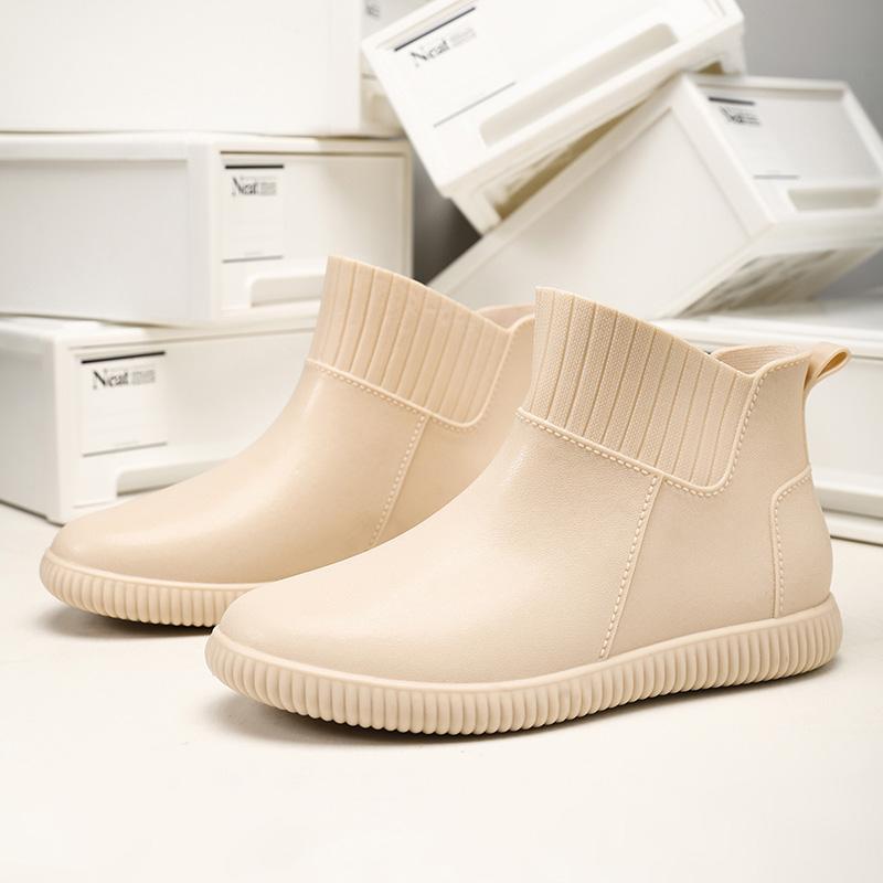 

New Style Women s Casual Waterproof Rain Boots - Trendy and Fashionable Rain Shoes for All Seasons 40 хакі