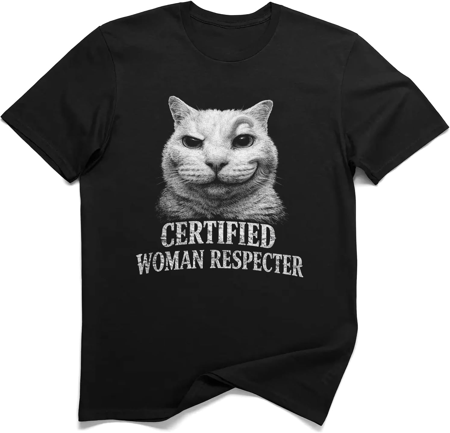 

Certified Woman Respecter Funny Cat Meme T-Shirt 5XL різнокольоровий