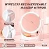Makeup Vanity Mirror with Lights 10x 1x Magnifying Mirror with 3 Colors Light 360Rotation HD Magnifying Mirror LEDs 1500 mAh Re