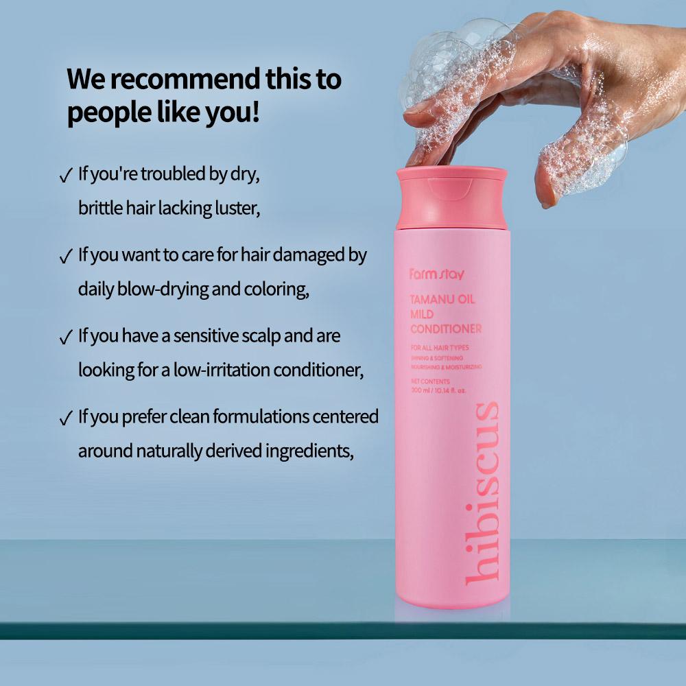 Farmstay Tamanu Oil Mild Conditioner Hibiscus 300ml