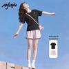 MJ STYLE Women's Round Neck T-Shirt & Shorts Set