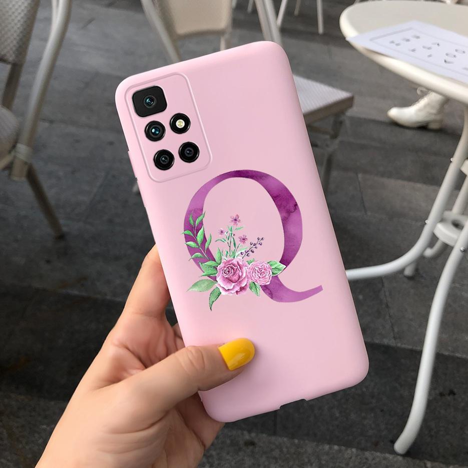 For Xiaomi Redmi 10 Case Simple Fashion Letters Cover 6.5'' Silicon Soft TPU Case For Xiaomi Redmi 10 Redmi10 Coque Funda Bumper