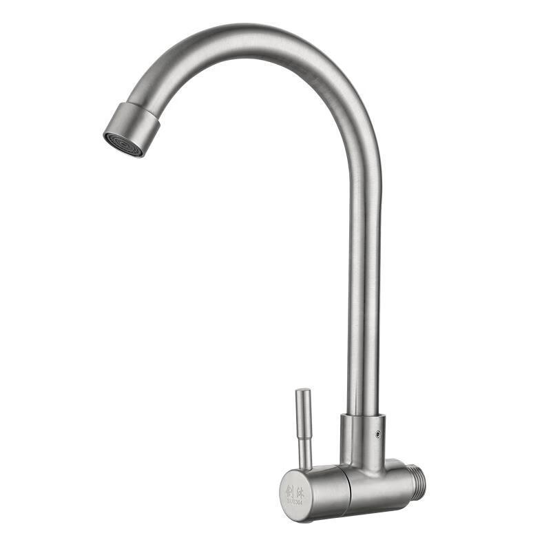 Hanggong Stainless Steel Single Cold Wall-Mounted Faucet