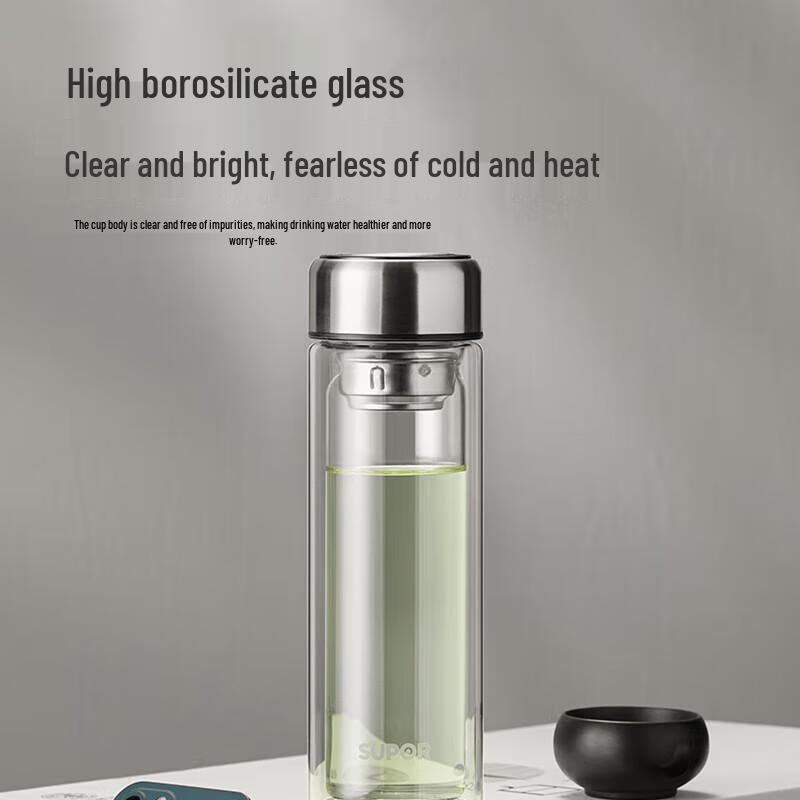 Supor Double-Wall Glass Tea Tumbler