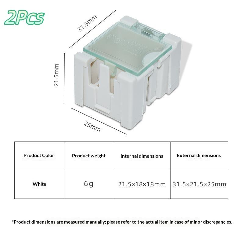 1/2 Pcs Smd Smt Ic Electronic Component Mini Storage Box For Small Parts Jewelry Diy Tools
