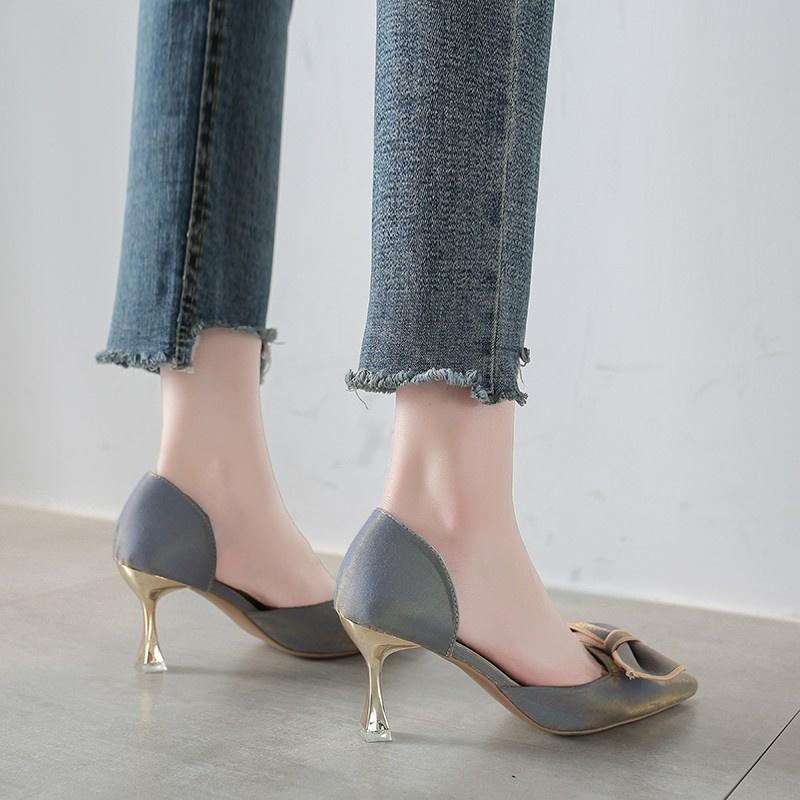 Epicsnob Womens Korea Handmade Pointy Toe Stiletto Leather Comfort Heel Pumps Epicsnob Womens Korea Handmade Pointy Toe Stiletto Leather Comfort Heel Pumps